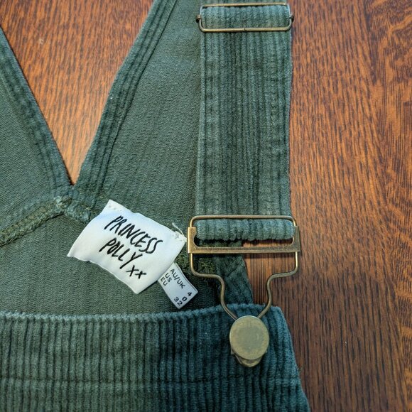 Princess Polly Corduroy Overalls – US 0 Dark Green - Picture 3 of 10